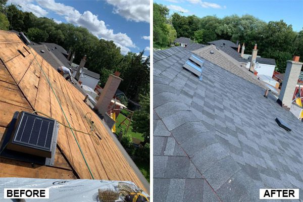 Roofing replacement work